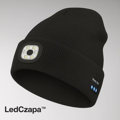 LEDCZAPA™ - Docieplana czapka 3w1 z LED i Słuchawkami Bluetooth